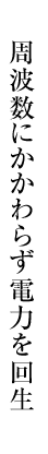 周波数にかかわらず電力を回生