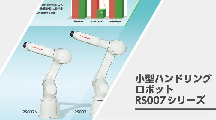 小型ハンドリングロボットRS007シリーズ
