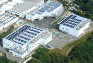 西神戸工場 927kW発電設備(内422kWはFITによる販売)