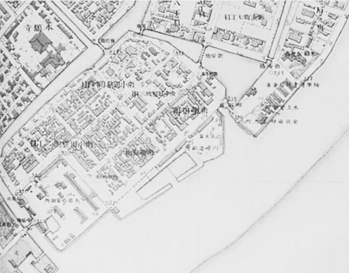 東京築地の古地図