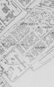 東京築地の古地図