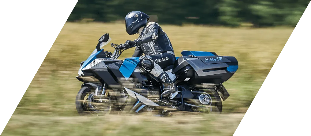 水素エンジンを搭載したモーターサイクル