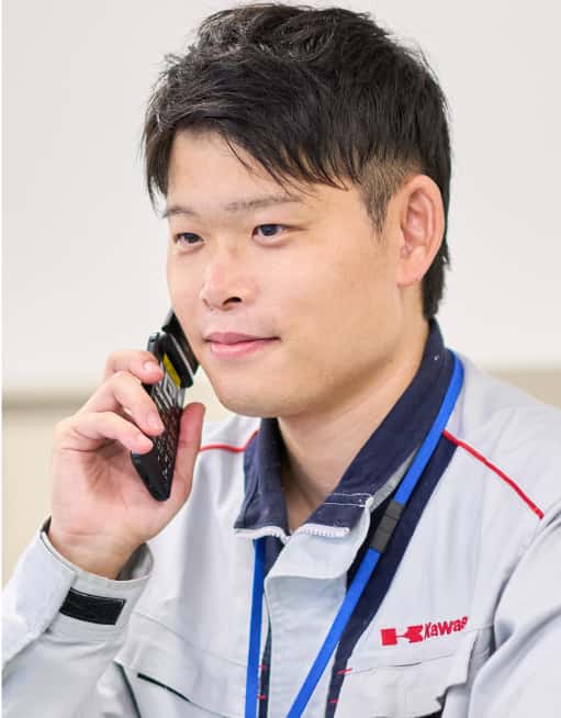 総務部総務人事業務の先輩社員の写真