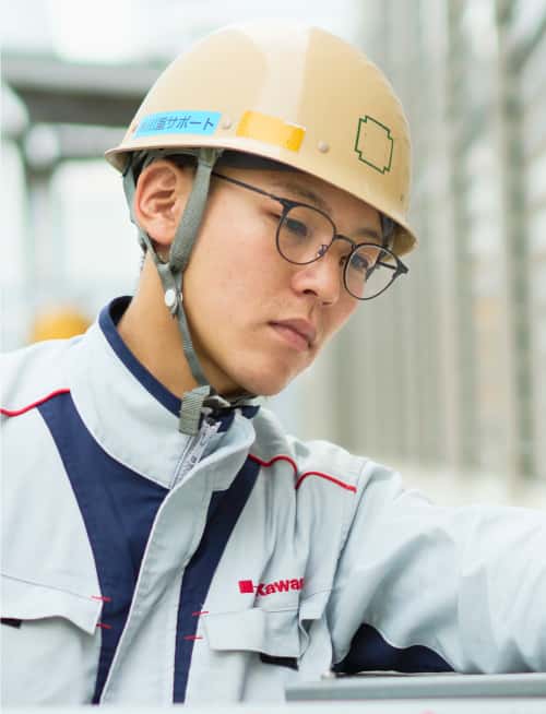 建設部建築土木業務の先輩社員の写真