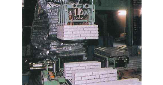 建材ブロック搬送ライン