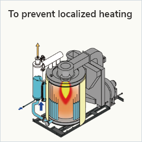 Round design for pressurized part