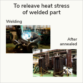 Annealing of pressurized part