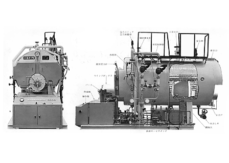 1946 เปิดตัวหม้อไอน้ำแบบท่อไฟ (ควัน) เครื่องแรกในญี่ปุ่น