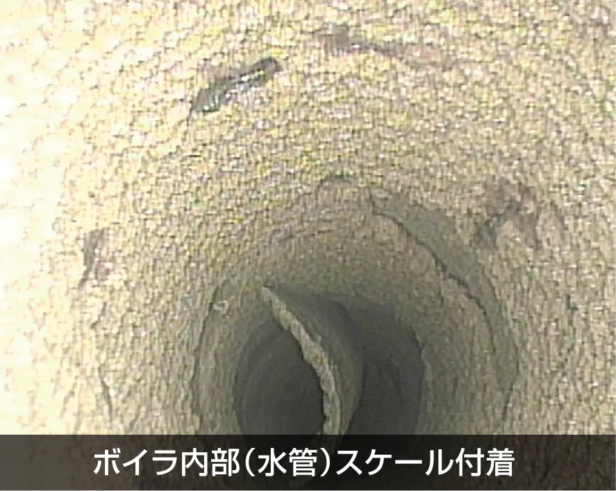 ボイラ内部（水管）スケール付着