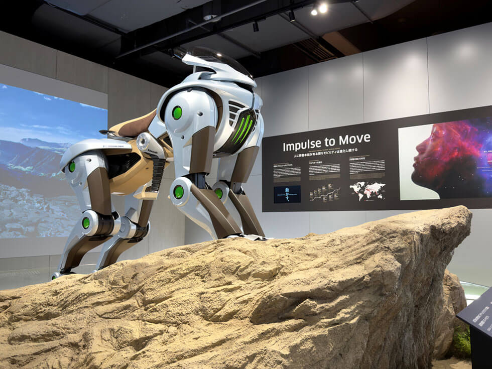 カワサキワールドに展示されたCORLEO