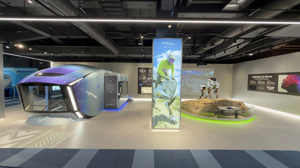 カワサキワールド展示の全体写真