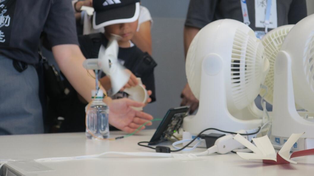 発電試験エリアの様子